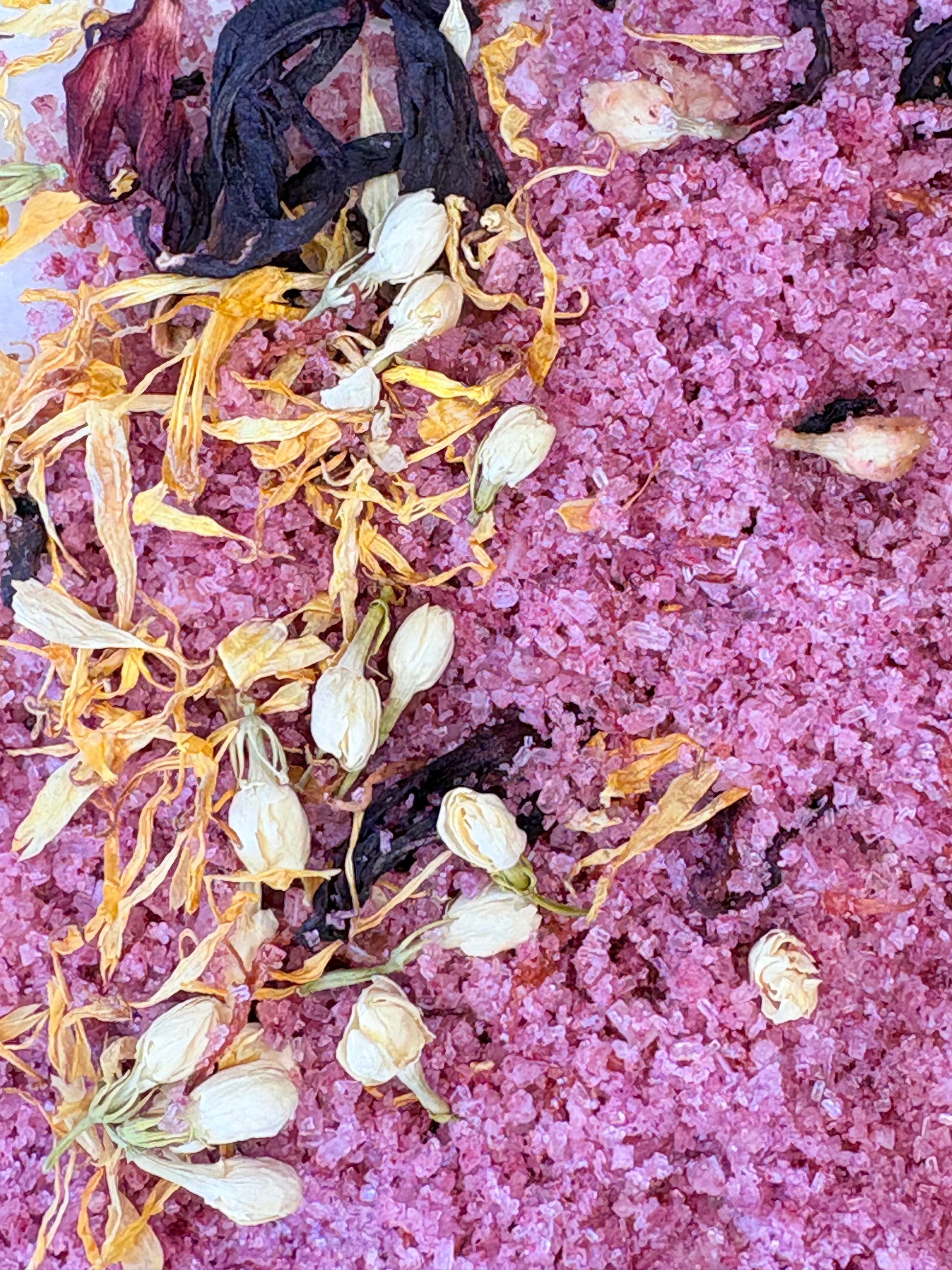 No Ordinary Love bath salt blend — hibiscus petals, jasmine and damiana by Niteswim®
